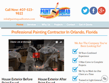 Tablet Screenshot of paintsquadhomes.com
